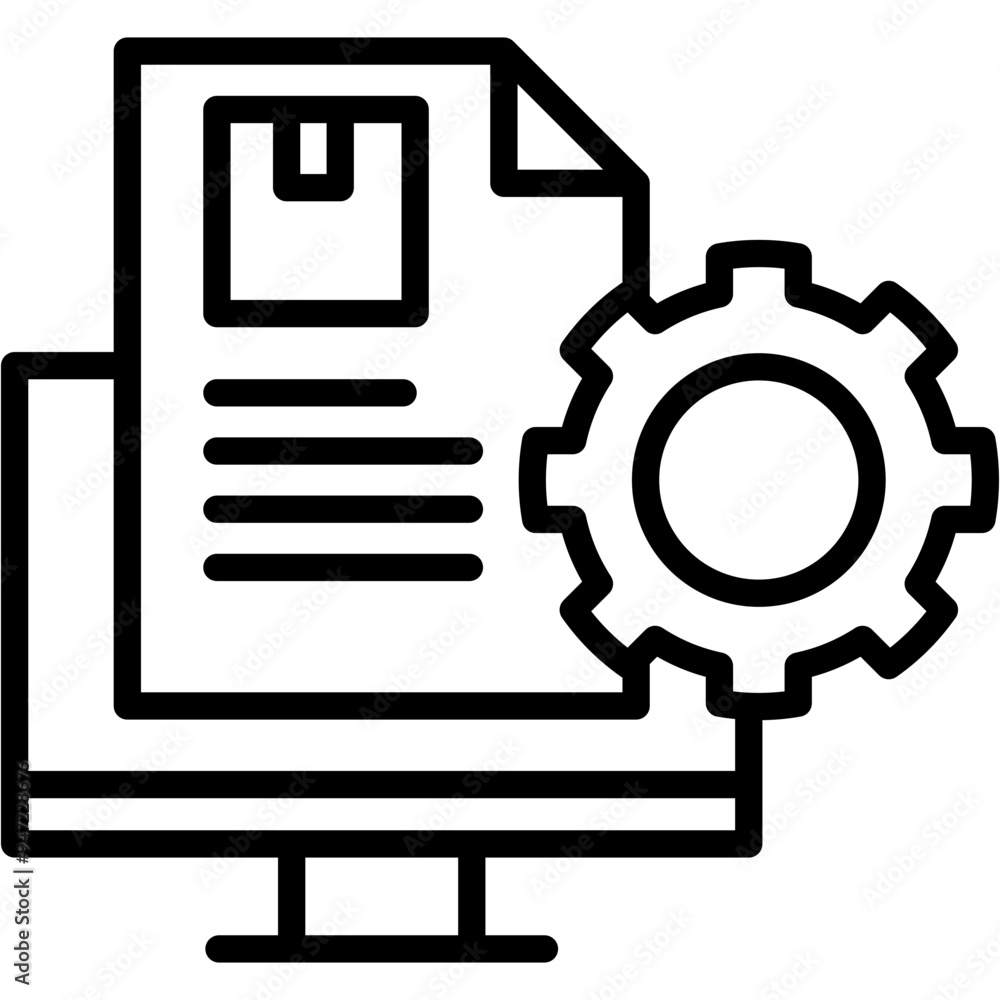 Content Management System Icon Content Management System Icon