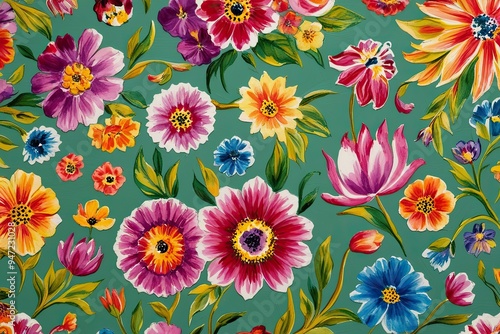 Inspiring Hand-Painted Designs with Vibrant Flowers and Lively Colors for Canal Crafts
