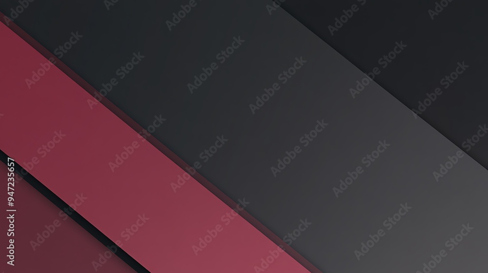 Abstract Geometric Background with Diagonal Stripes in Black and Red Abstract Geometric Background with Diagonal Stripes in Black and Red