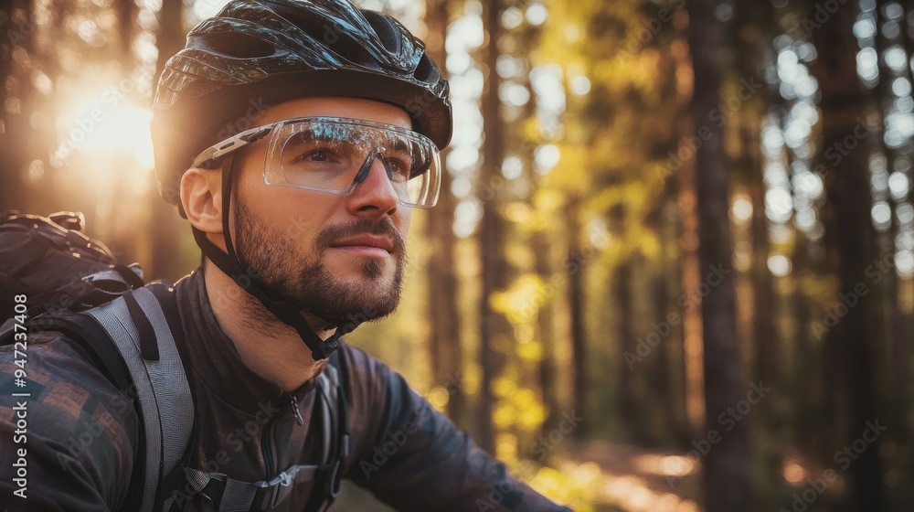 Cyclist in the Forest Cyclist in the Forest