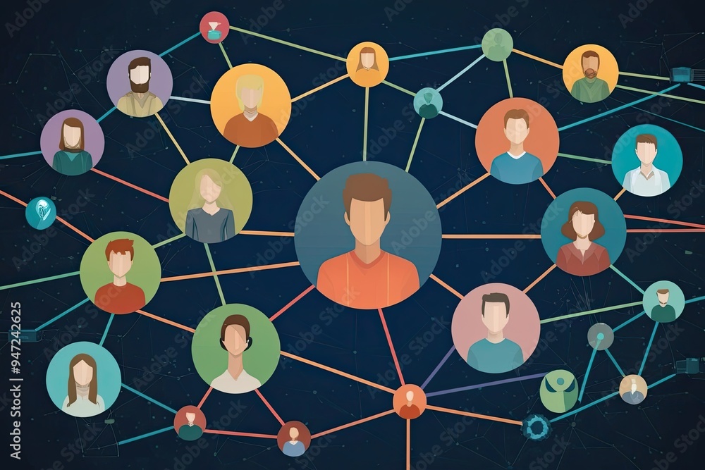 Modern Representation of Individuals Connected Through Digital Threads Modern Representation of Individuals Connected Through Digital Threads