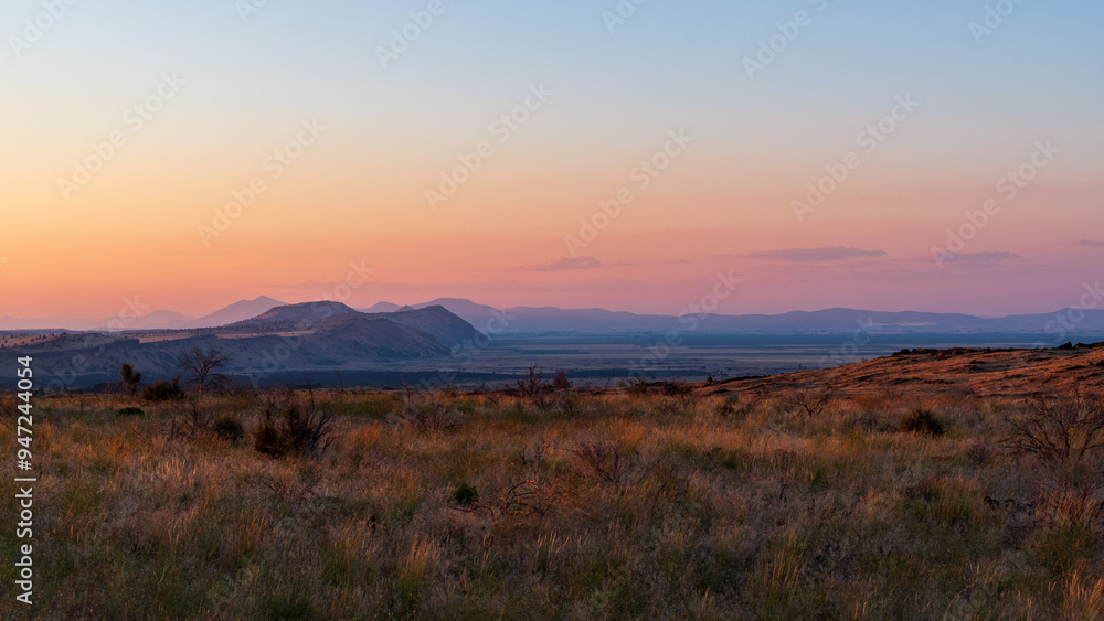 Amazing Sunset Over Lava Beds National Monument, CA Amazing Sunset Over Lava Beds National Monument, CA