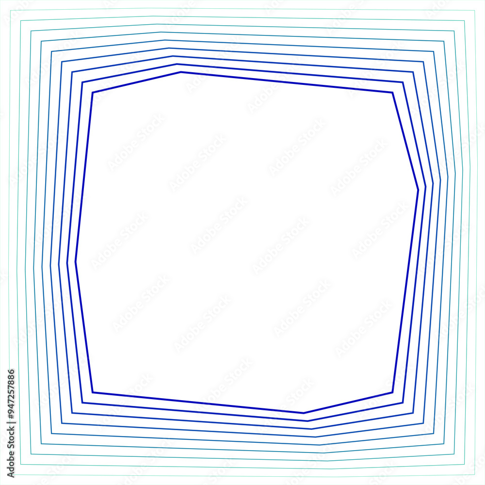Square frame blue green gradient. Modern technology design Square frame blue green gradient. Modern technology design