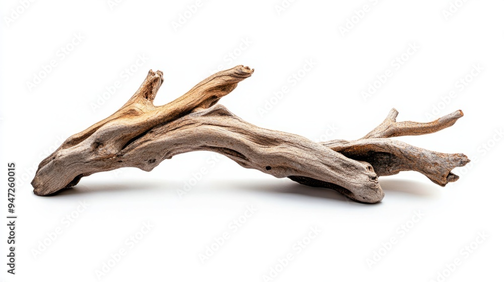 Photograph of driftwood for an aquarium on a white background, Photograph of driftwood for an aquarium on a white background,