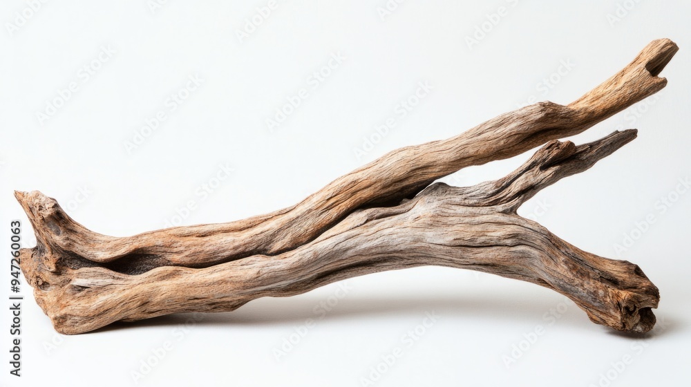 Photograph of driftwood for an aquarium on a white background, Photograph of driftwood for an aquarium on a white background,