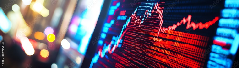 Obraz premium NASDAQ Display A vibrant