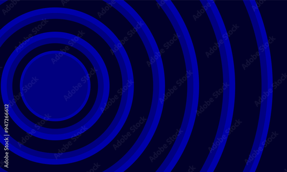 Obraz premium abstract wavy blue circles background