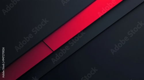 Abstract Red and Black Geometric Pattern