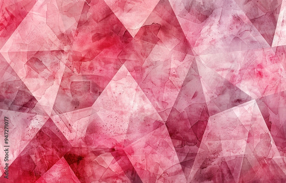 Abstract Watercolor Background with Geometric Shapes Abstract Watercolor Background with Geometric Shapes