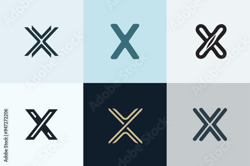 X letter logo vector