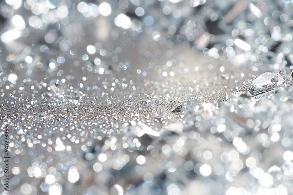 A close-up view of water droplets on a shiny surface A close-up view of water droplets on a shiny surface