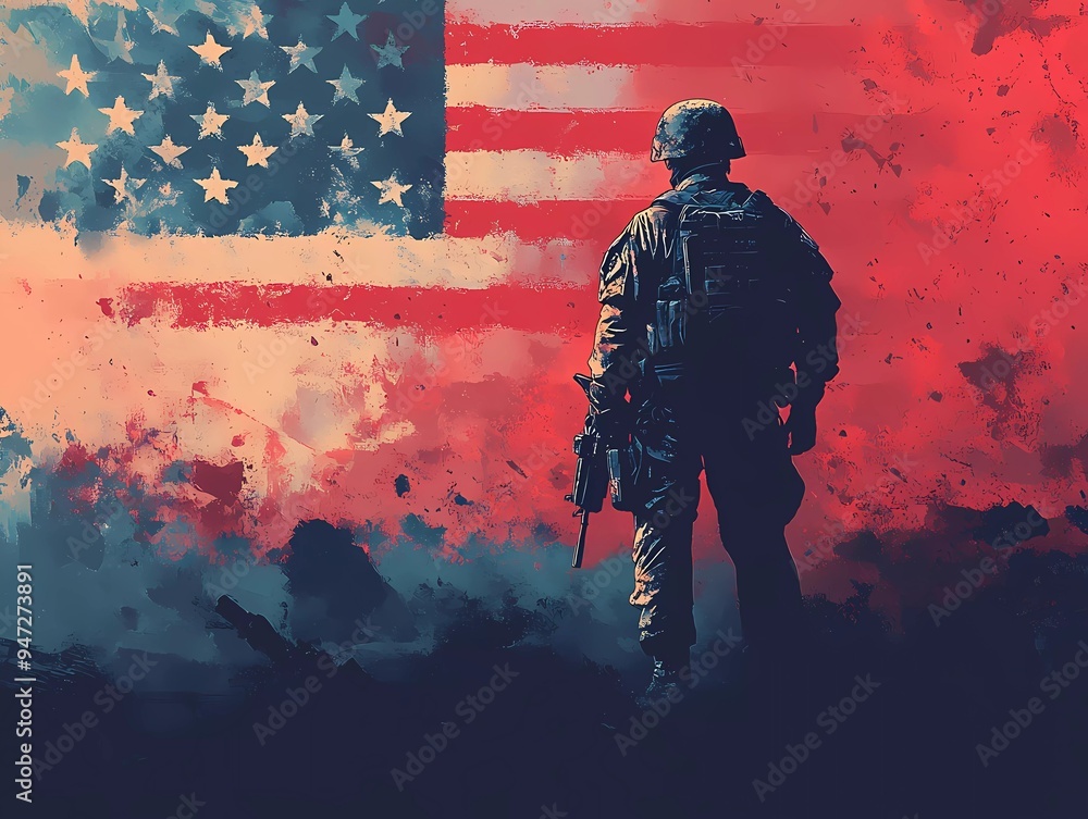 Veterans Day graphic material Patriotic American Flag and Military Memorabilia, American flag watercolor, Military boots silhouette, Soldier tribute Veterans Day graphic material Patriotic American Flag and Military Memorabilia, American flag watercolor, Military boots silhouette, Soldier tribute