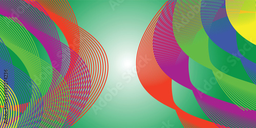 Colorful banner background, olympic games, copy space for text. Vector illustration