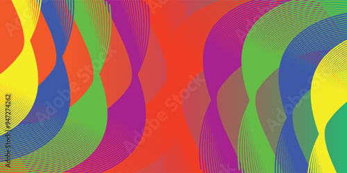 Colorful banner background, olympic games, copy space for text. Vector illustration