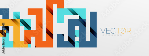 Color bend lines with shadow texture effect. Vector Illustration For Wallpaper, Banner, Background, Card, Book Illustration, landing page