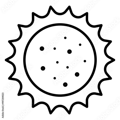 Sun Line Icon
