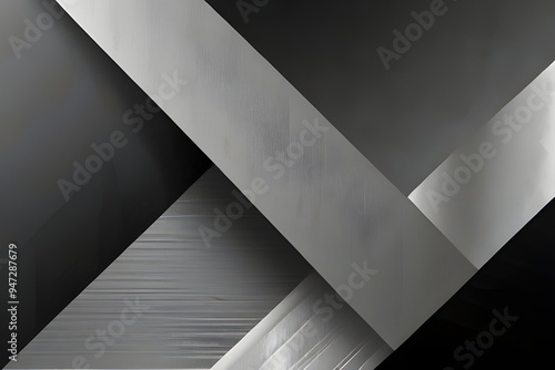 The white and silver are light gray with black the gradient is the Surface with templates metal texture soft lines tech gradient abstract diagonal background silver black sleek with gray and Generativ