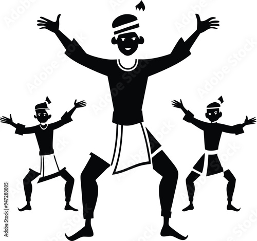 Sufi Dance Outline Silhouette Graphics Collection
