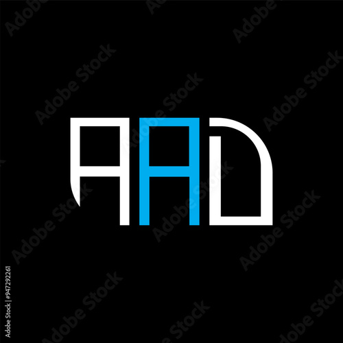 AAD logo design, AAD simple and modern logo.
 AAD luxurious alphabet design photo