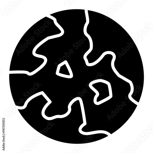 Earth Glyph Icon