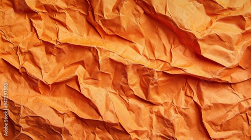 Wallpaper Mural シワシワのオレンジの紙 Torontodigital.ca