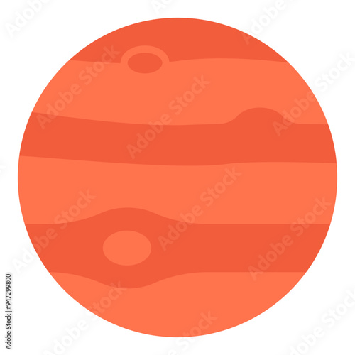 Jupiter Flat Icon