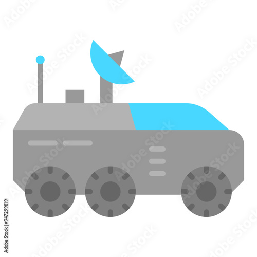 Mars Rover  Flat Icon