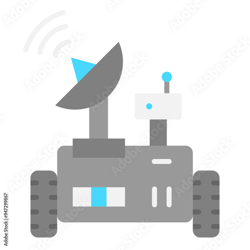 Mars Rover  Flat Icon