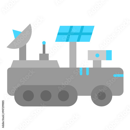 Mars Rover  Flat Icon