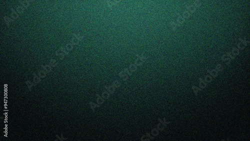 Green grainy poster background, abstract dark color noisy color gradient shape texture banner header cover backdrop design