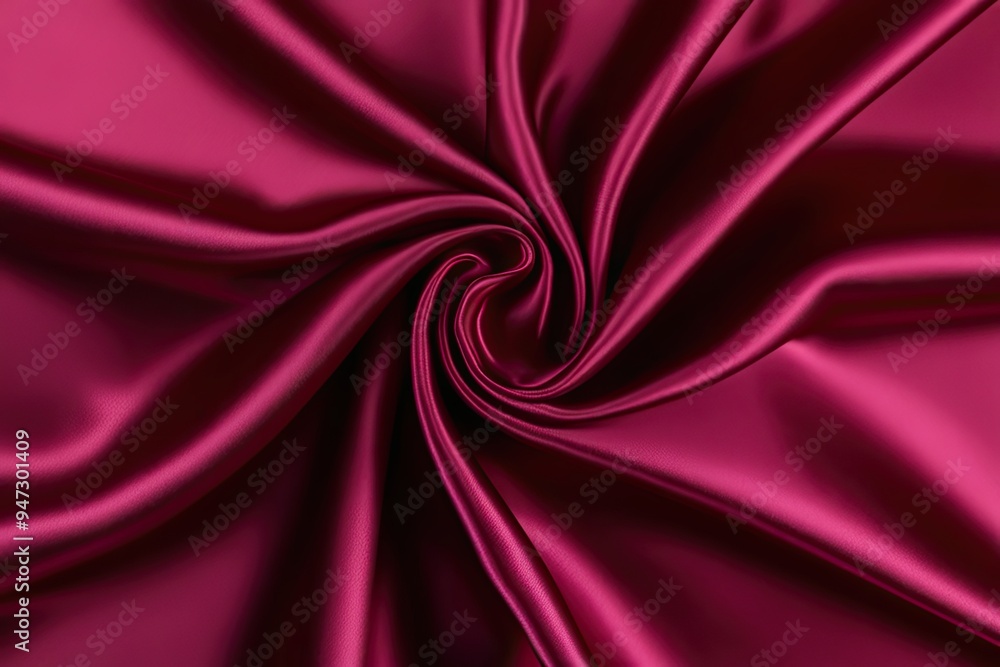 Fototapeta premium Luxurious Burgundy Satin Fabric Texture Background for Elegant Designs