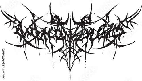 Y2K Heavy Metal Rock Band Logo Vector Artwork, Graphic Tee, T-shirts, Grunge, Poster, Graphic Resource