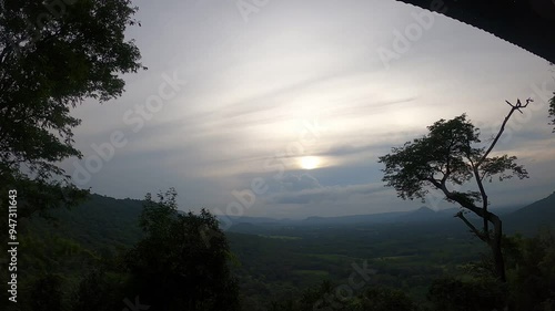 Timelapse of mountain view in Roi Et Province, Thailand