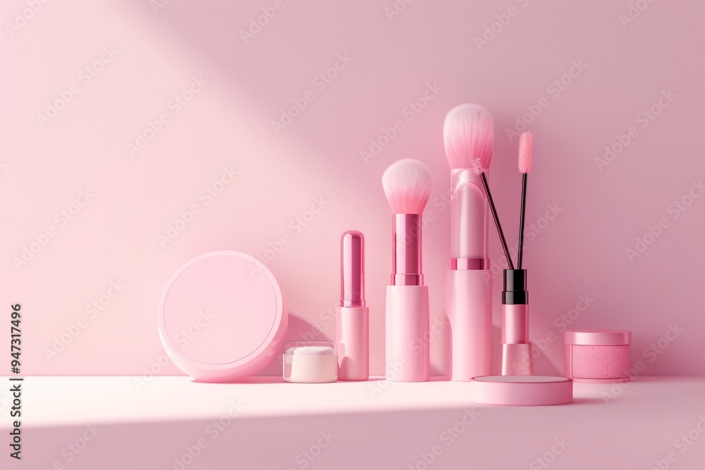 Pink Lotion Bottle Minimalist Product Photography: A sleek, white lotion bottle with a rose gold pump stands proudly against a soft pink background, bathed in the warm glow of natural light. The minim Pink Lotion Bottle Minimalist Product Photography: A sleek, white lotion bottle with a rose gold pump stands proudly against a soft pink background, bathed in the warm glow of natural light. The minim