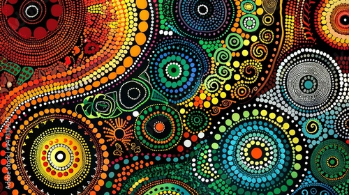 Australian Aboriginal Dot Painting: A Dreamtime Story of the Land