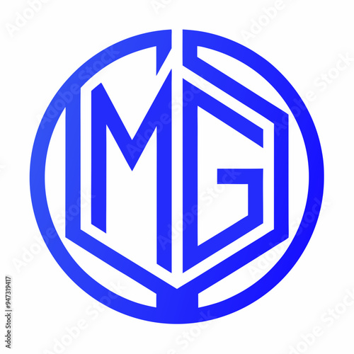 A concise rewrite could be MG Logo Art - Vector Design Illustration