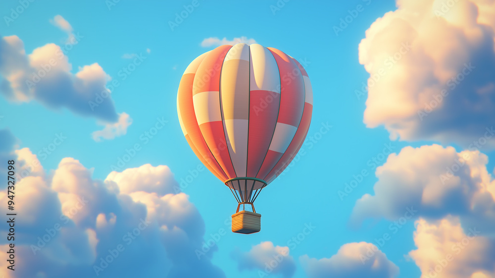 Naklejka premium hot air balloon