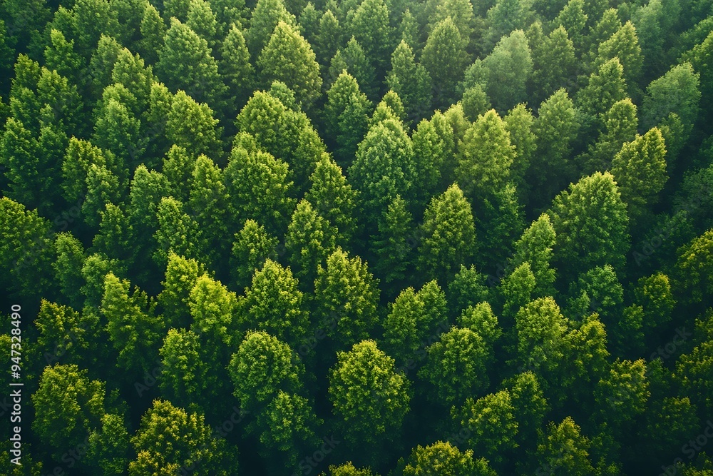 Aerial View of Lush Green Forest Canopy Aerial View of Lush Green Forest Canopy