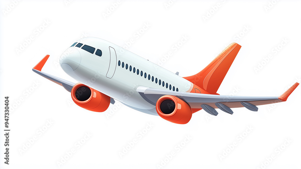 Obraz premium airplane isolated on white