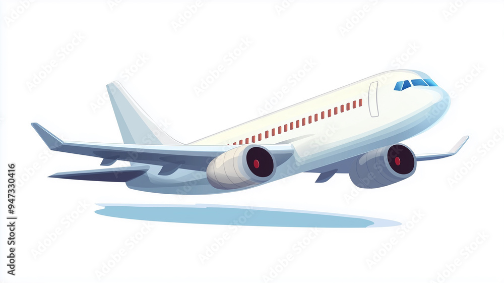 Obraz premium airplane isolated on white