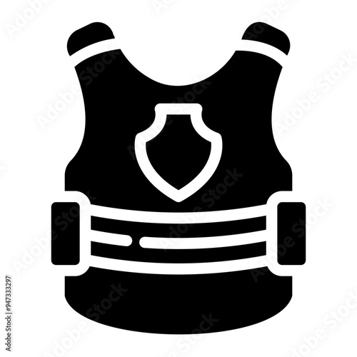 police vest Solid icon