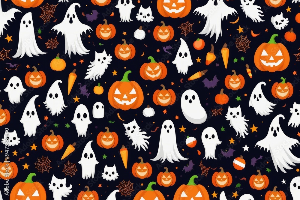 halloween seamless pattern halloween seamless pattern