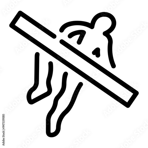 crime scene Line Icon
