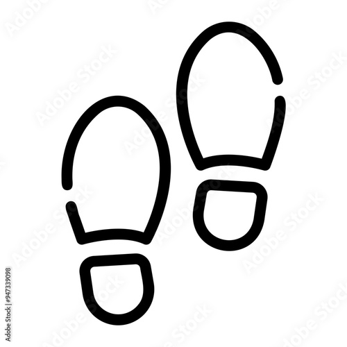footprint Line Icon