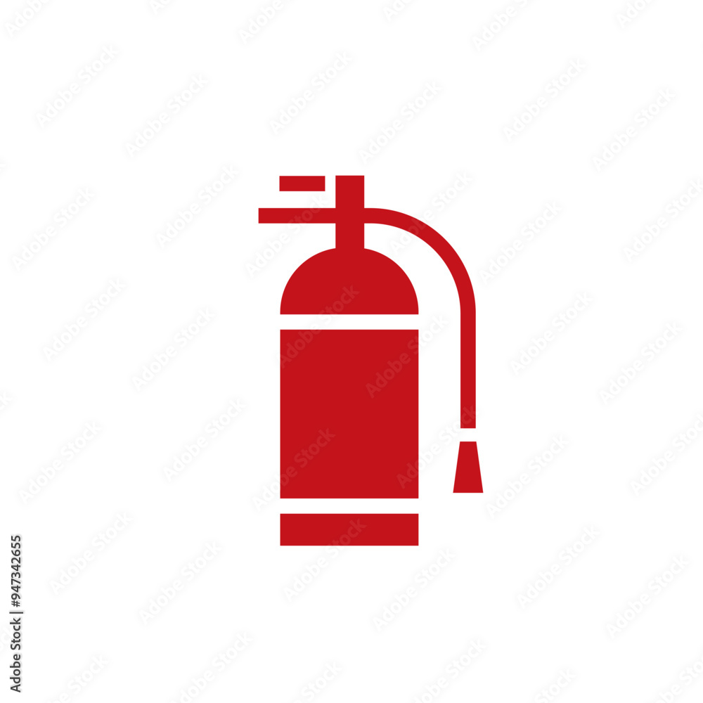Obraz premium Fire Extinguisher symbol icon. Signs for fire safety. Flat vector illustration red fire extinguisher icon PNG.