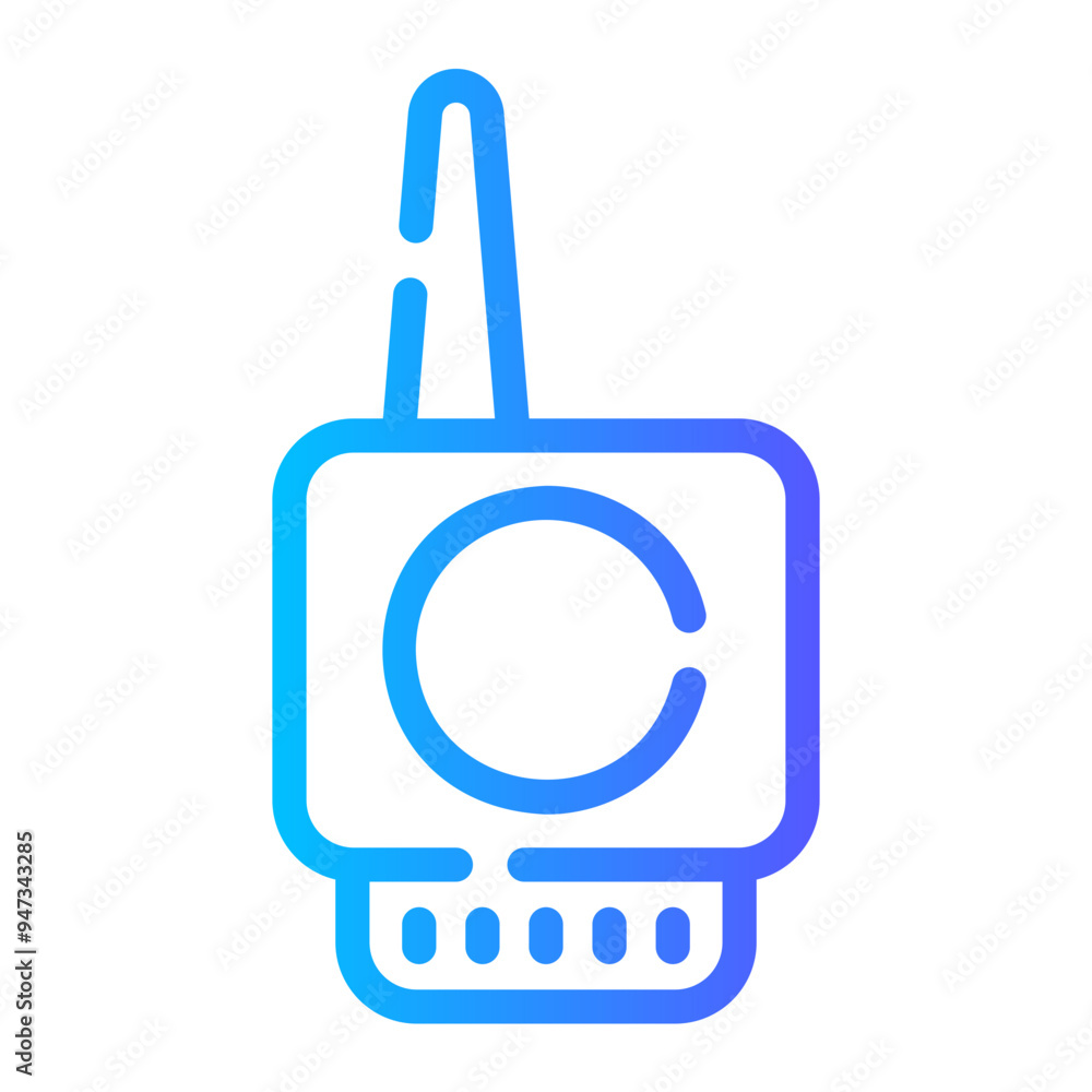 walkie talkie Line Gradient Icon walkie talkie Line Gradient Icon