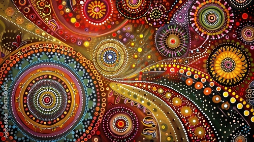Australian Aboriginal Dot Painting: A Dreamtime Story of the Land