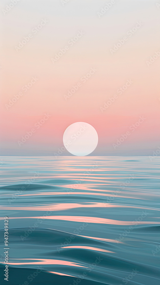 Sunset over water background Sunset over water background