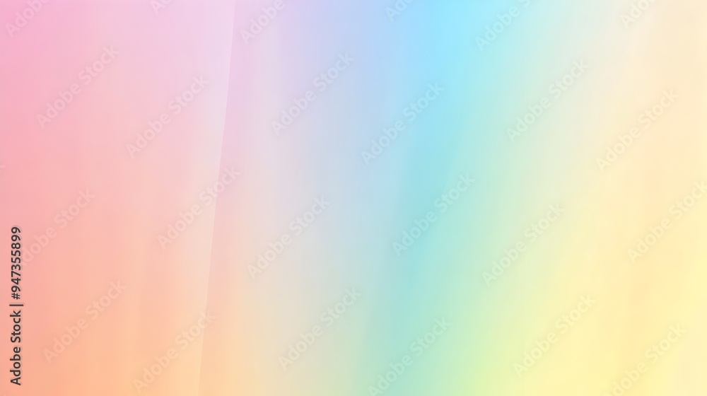 Obraz premium Soft and Soothing Pastel Gradient Abstract Background with Subtle Color Transitions and a Clear Central Space for Text or Overlay