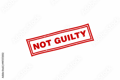 Not guilty grunge rubber stamp vector illustration